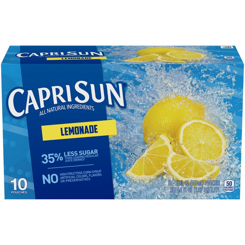 Capri Sun Lemonade Pack - 10pk/6 fl oz Pouches
