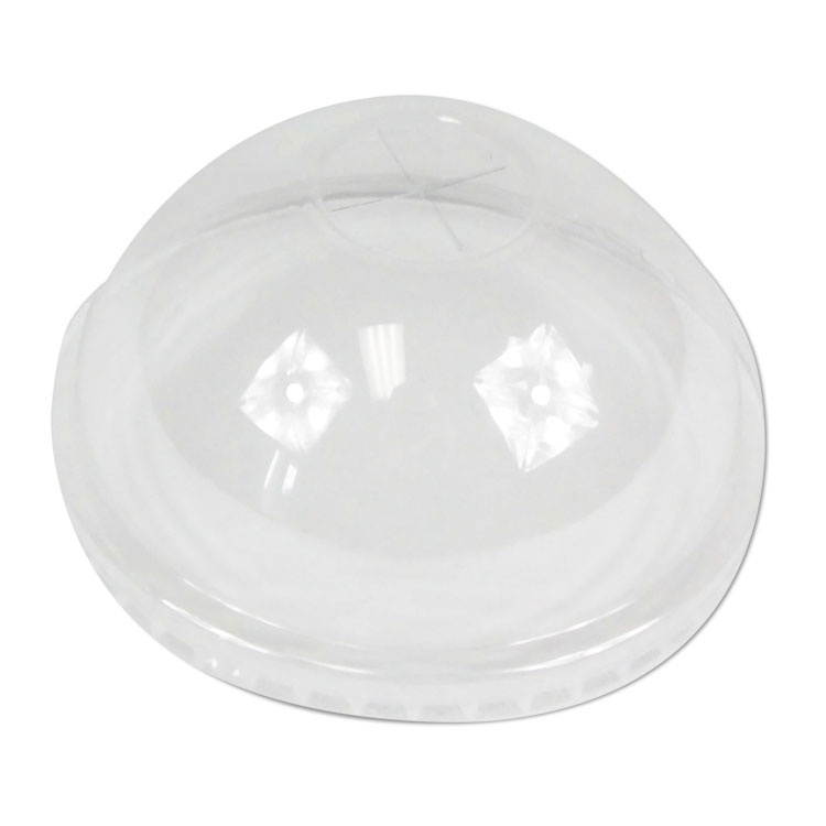 Boardwalk PETDOME PET Cold Cup Dome Lids, Fits 16-24 oz Plastic Cups, Clear, 2500 / Carton