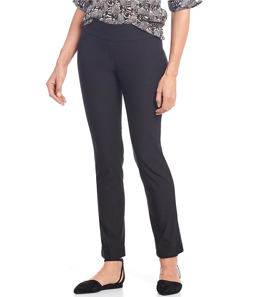 Eva Varro Solid Knit Jersey Banded Hem Pull-On Harem Pants