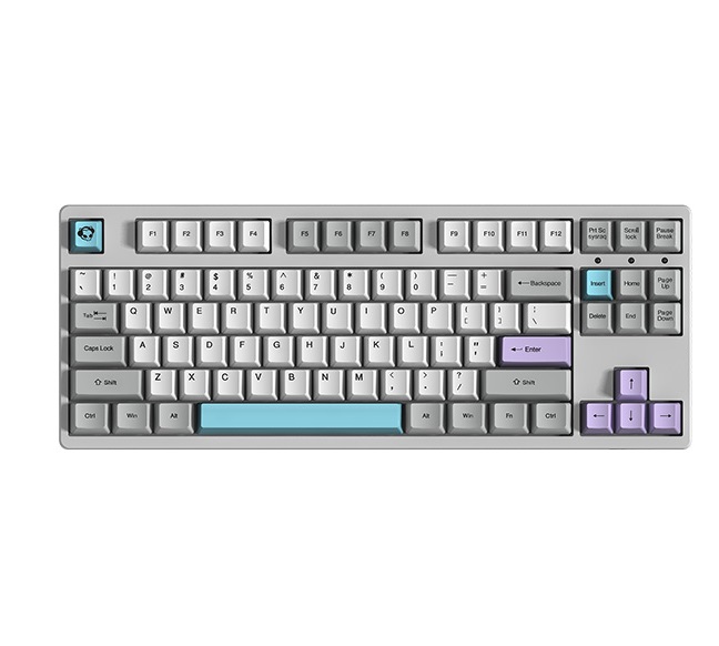 Akko 3108V2 Dragon Ball Z Frieza Full Size Gaming Mechanical Keyboard Double Shot Dye Sub PBT Keycaps NKRO Detachable USB Type-C Wired White and Purple