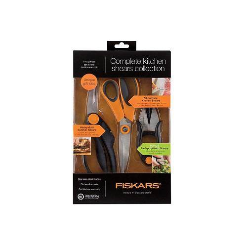 Fiskars 510061-1001 3pc Kitchen Shear Set