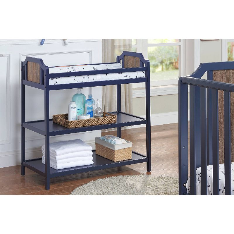 Suite Bebe Brees Changing Table - Midnight Blue/Brownstone