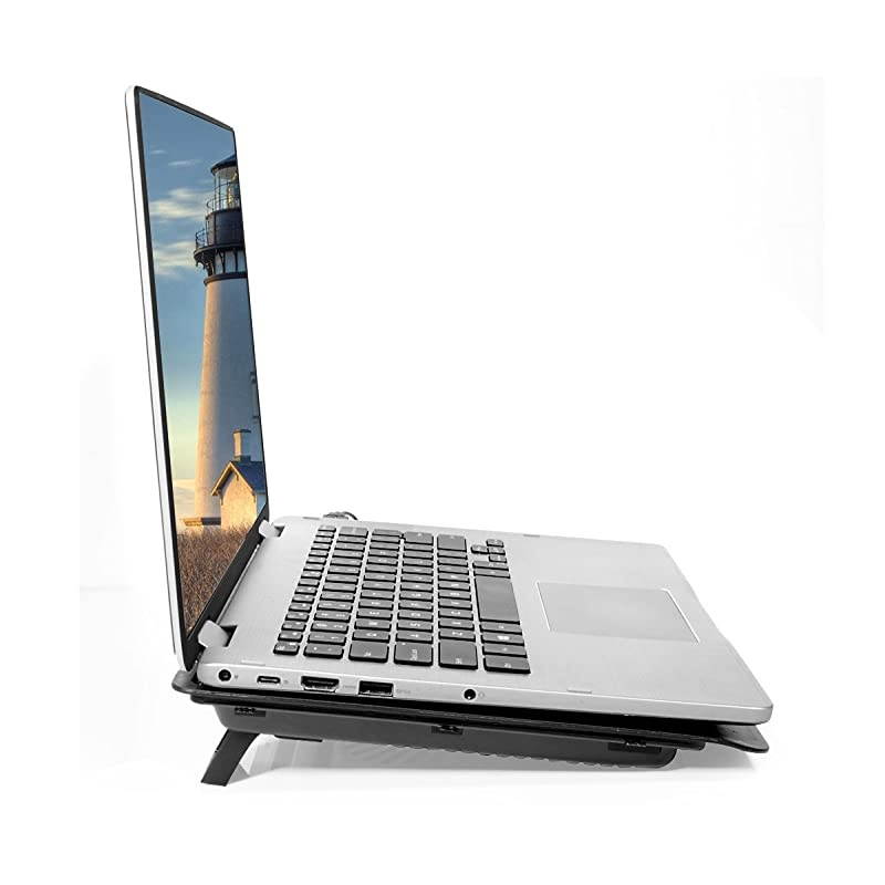 Laptop Cooling Pad for Ultra Slimp Notebook and Universal Laptop 14 13 and Smaller Metal mesh with Super Fan with Quiet and Light Weight Feature