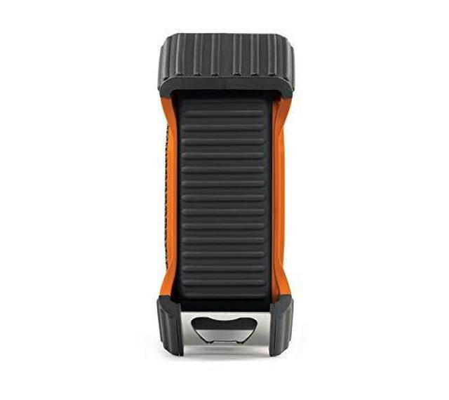 ECOXGEAR EcoEdge Plus GDI-EXEGPL400 Rugged Waterproof Floating Portable Bluetooth Wireless 20 Watt Smart Speaker with Bottle Opener and LED Party Lights (Orange)
