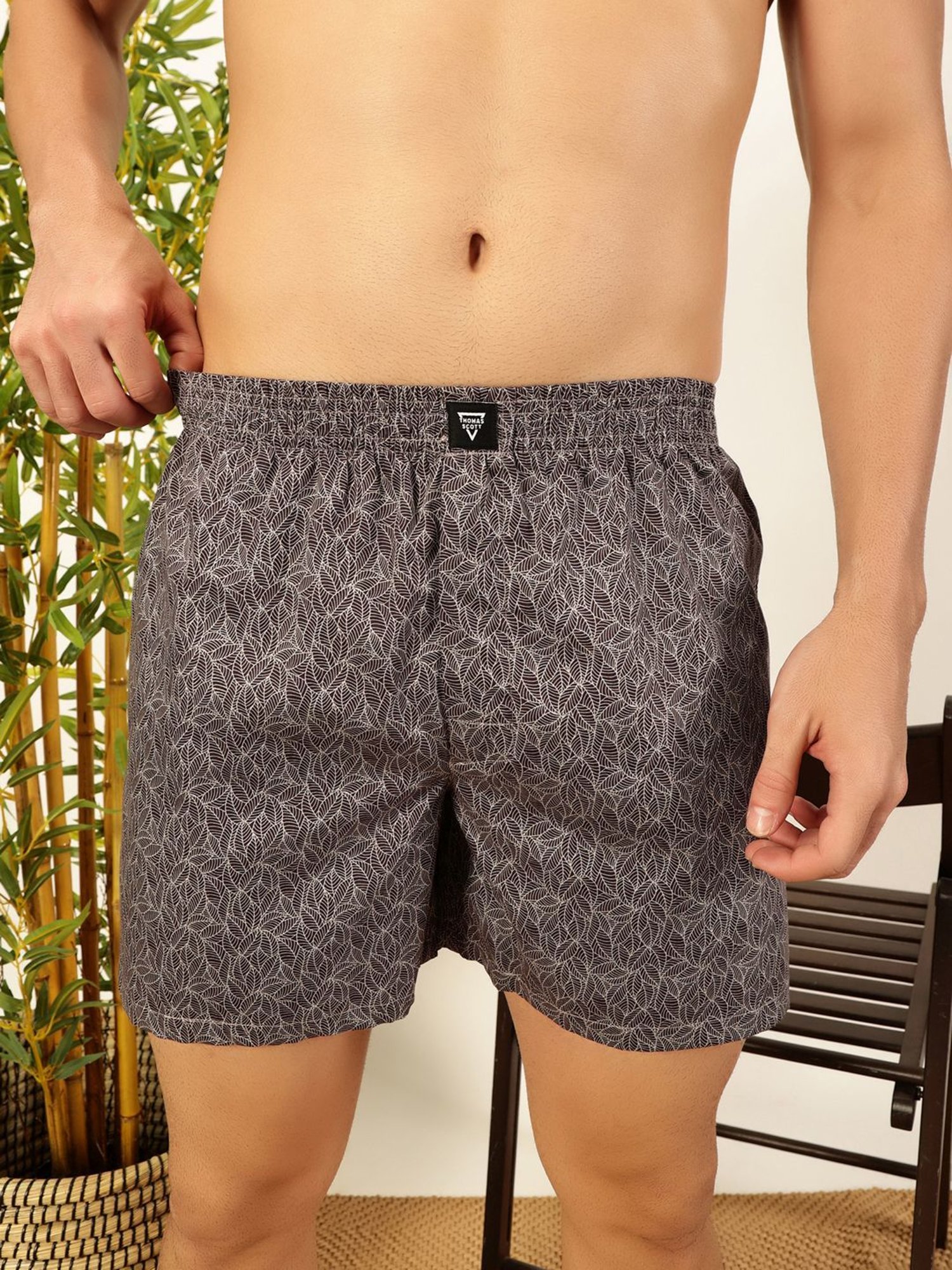 Thomas Scott Multicolored Regular Fit Printed Boxers - Pack Of 2