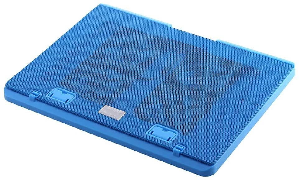 XIAOLI Notebook Cooler 15.6"-17" Laptop Cooler Cooling Pad Slim Portable USB Powered (4 Fans) Adjustable Mount Stand, Black/Blue/White Laptop Cooler pad (Color : Blue)