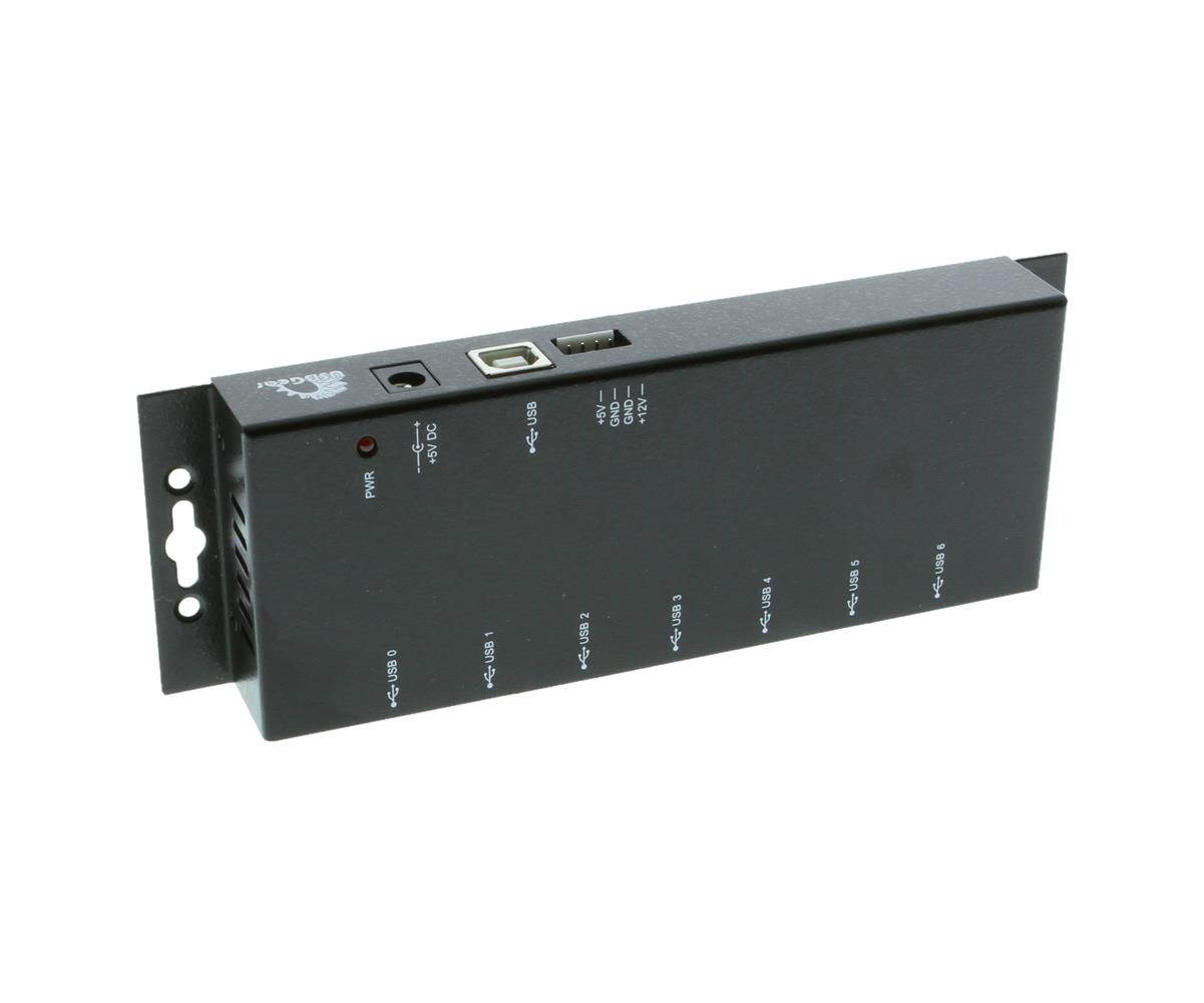 Coolgear Metal 7-Port USB 2.0 Powered Hub for PC-MAC with Power Adapter