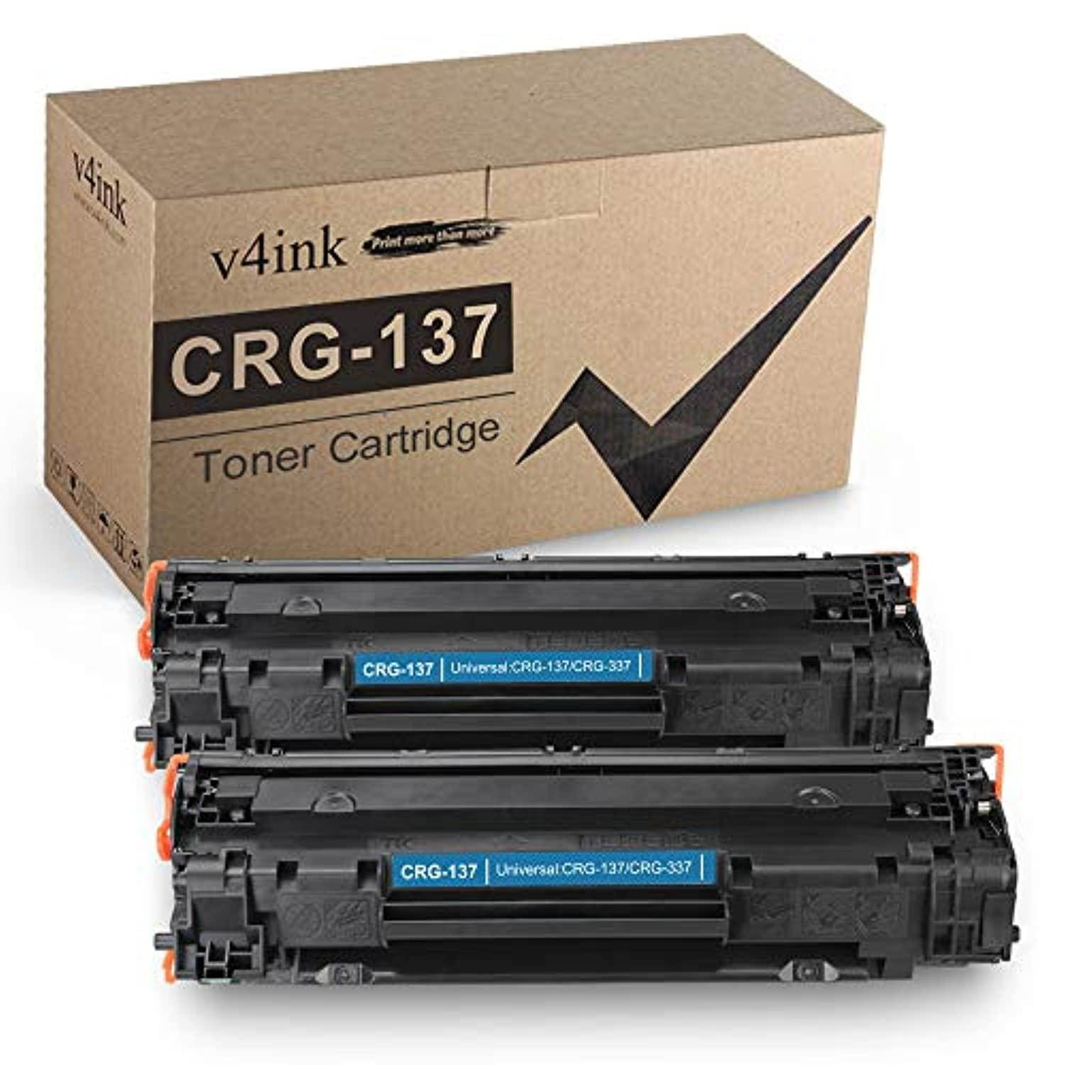 v4ink 2 pack compatible toner cartridge for canon 137 crg137, for use in canon imageclass mf216n mf232w mf236n mf247dw mf227dw mf229dw mf244dw mf249dw mf212w mf217w lbp151dw printer series