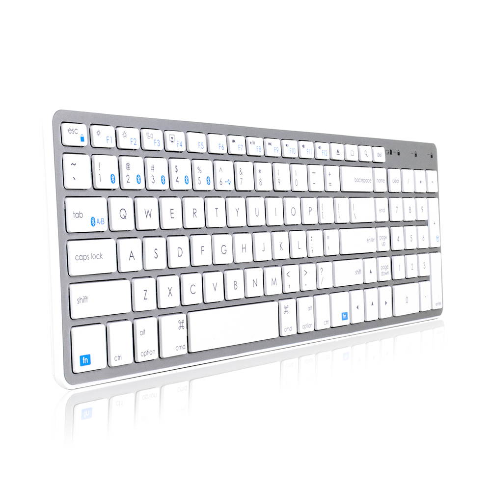 Satechi Bluetooth Wireless Smart Keyboard with 4-Device Sync - Compatible with MacBook Pro, MacBook Air, iMac, iMac Pro, iPad Pro and iOS Devices