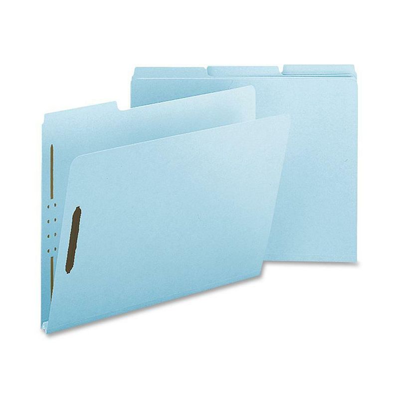 Nature Saver Pressboard Fastener Folder Letter 25/BX Light Blue SP17241