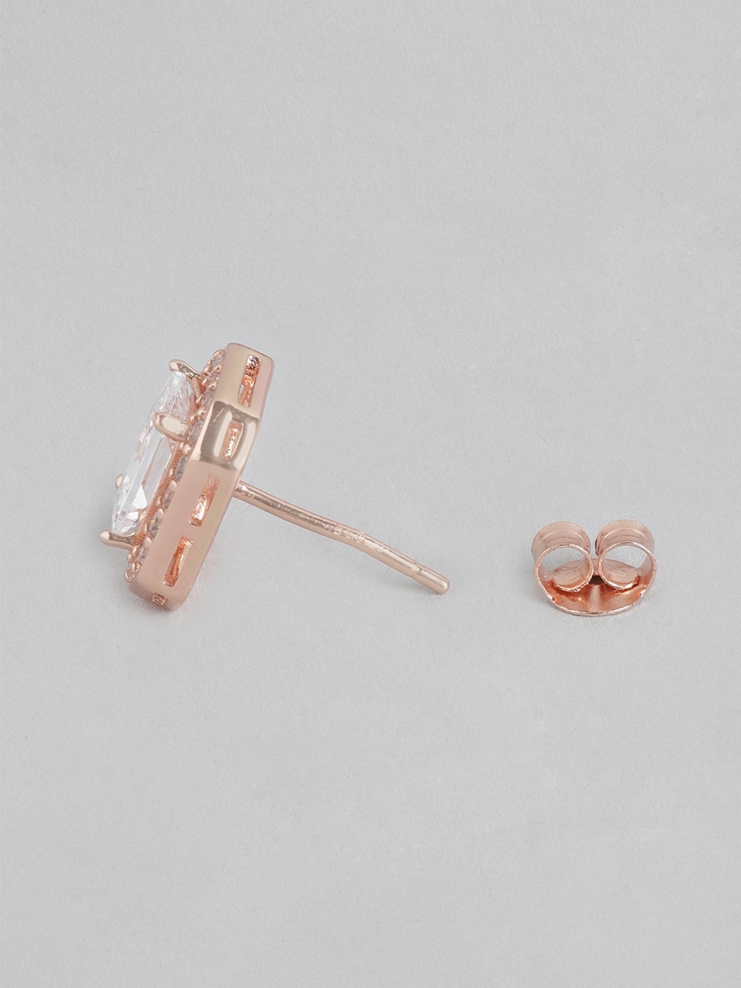 Zavya 92.5 Sterling Silver Radiant Sparkle Stud Earrings for Women