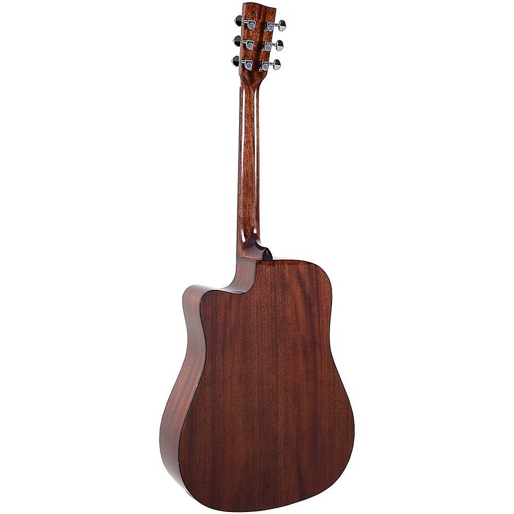 Recording King RD-G6-CFE5 Solid Top Dreadnought Cutaway Acoustic-Electric Guitar Natural