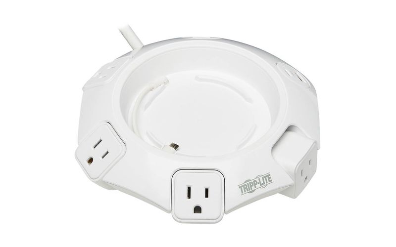 Monoprice 2 Outlet Surge Protector Wall Tap with 2 USB Charging Ports 3.4A, 450 Joules, White