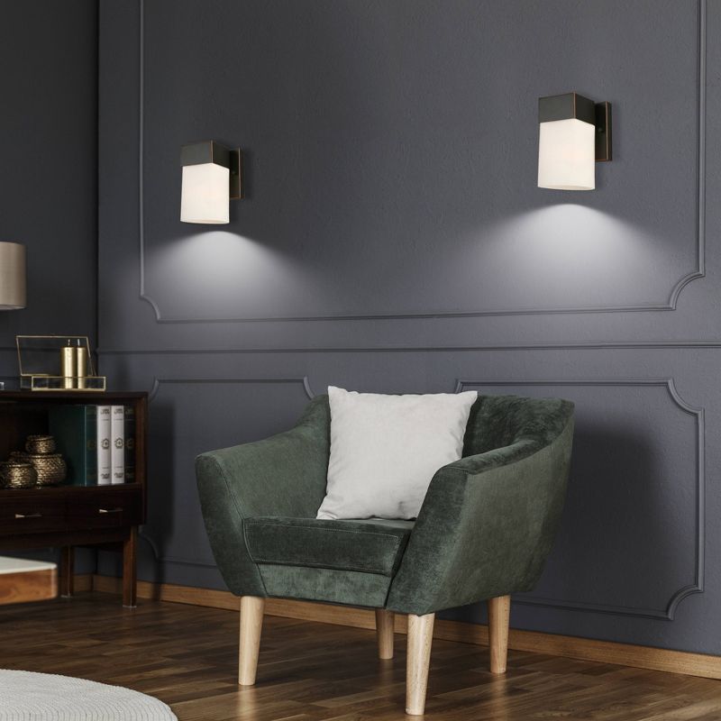 Ciara Springs Sconce Bronze/White - EGLO