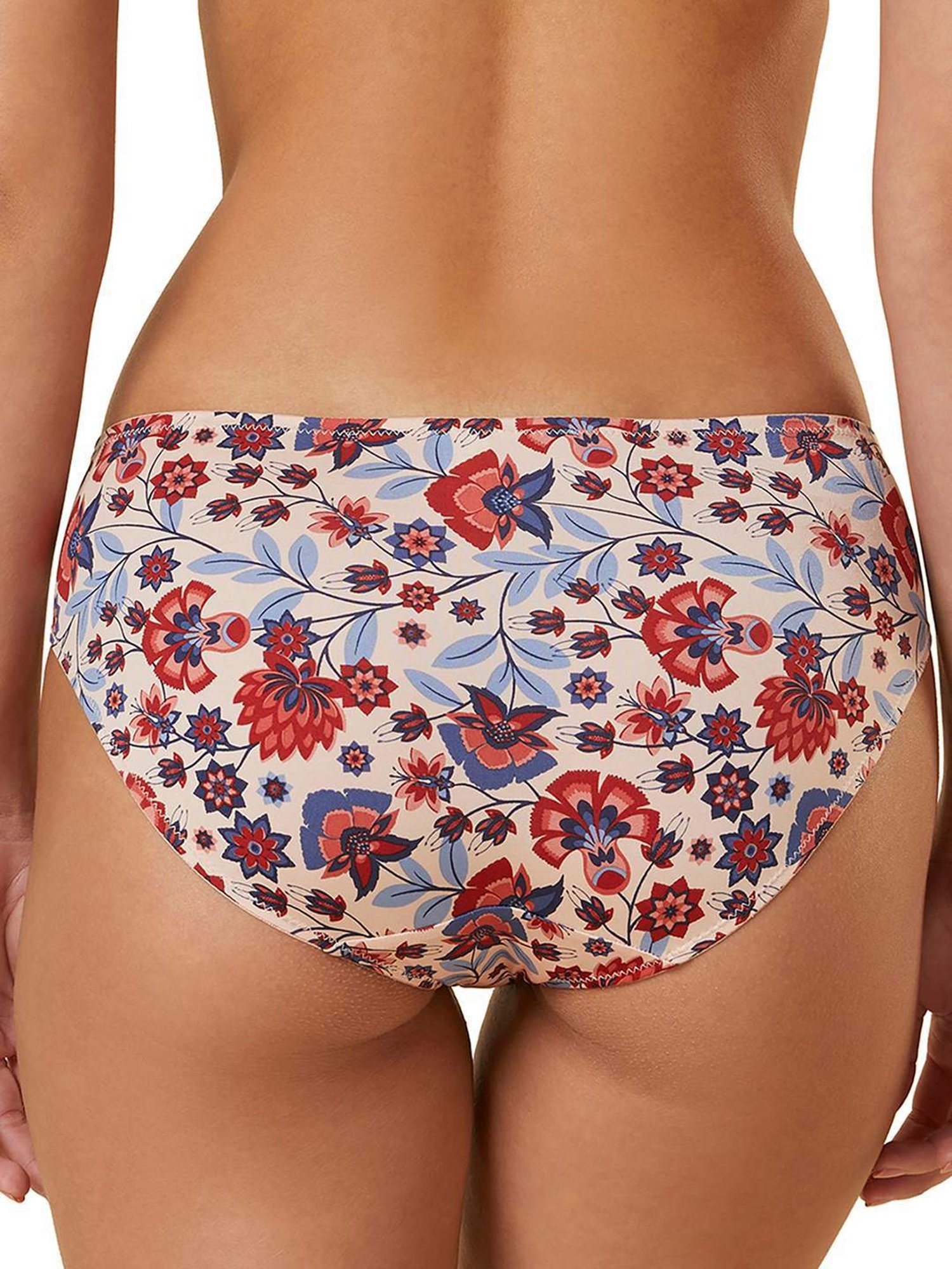 Triumph Sand Beige Floral Print Hipster Panty