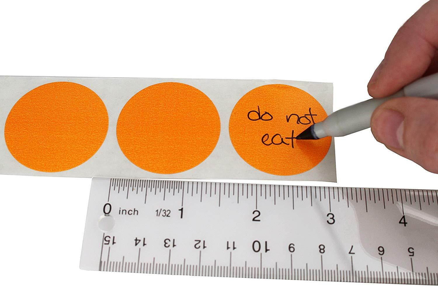 ChromaLabel 1-1/2 inch Color-Code Dot Labels | 500/Roll (Orange)