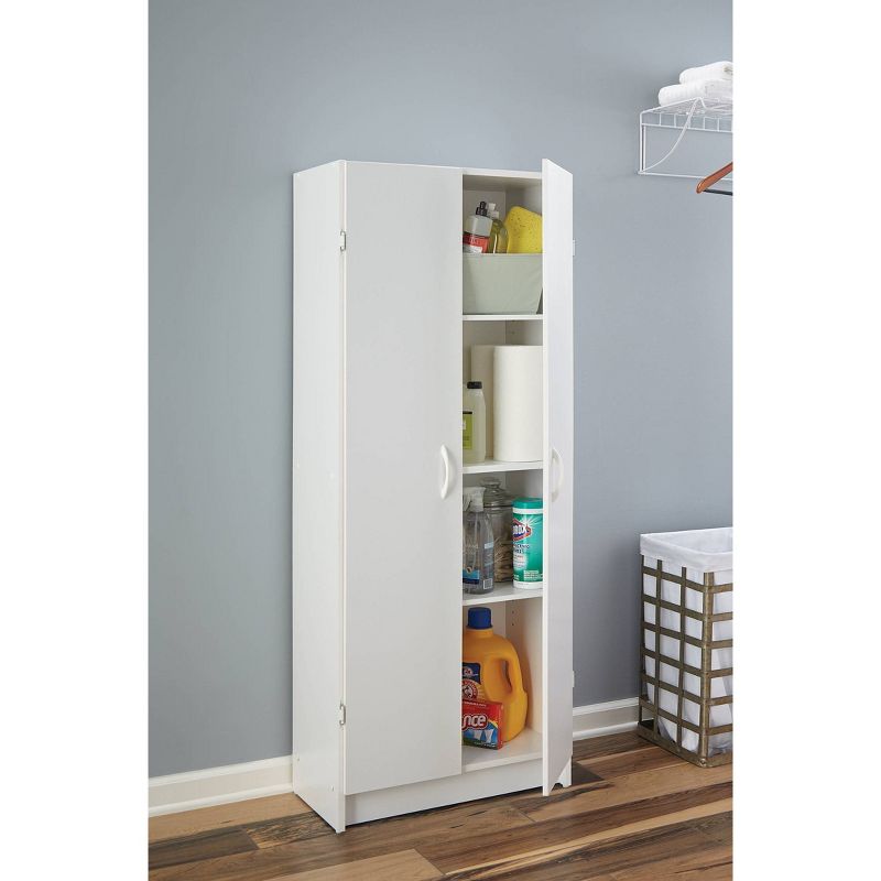 72" Daywood Kitchen Pantry Cabinet White - Room and Joy