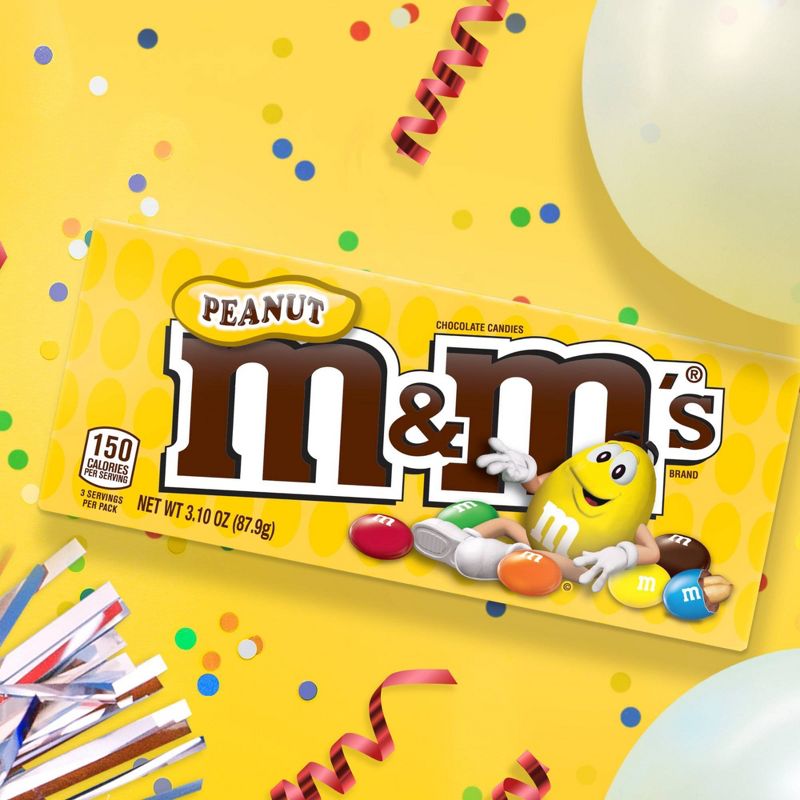 M&M's Peanut Milk Chocolate Candies - 3.1oz