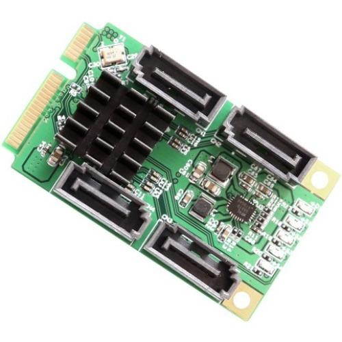 IOCrest 4 Port SATA III Mini PCI-e Controller Card - SI-MPE40125