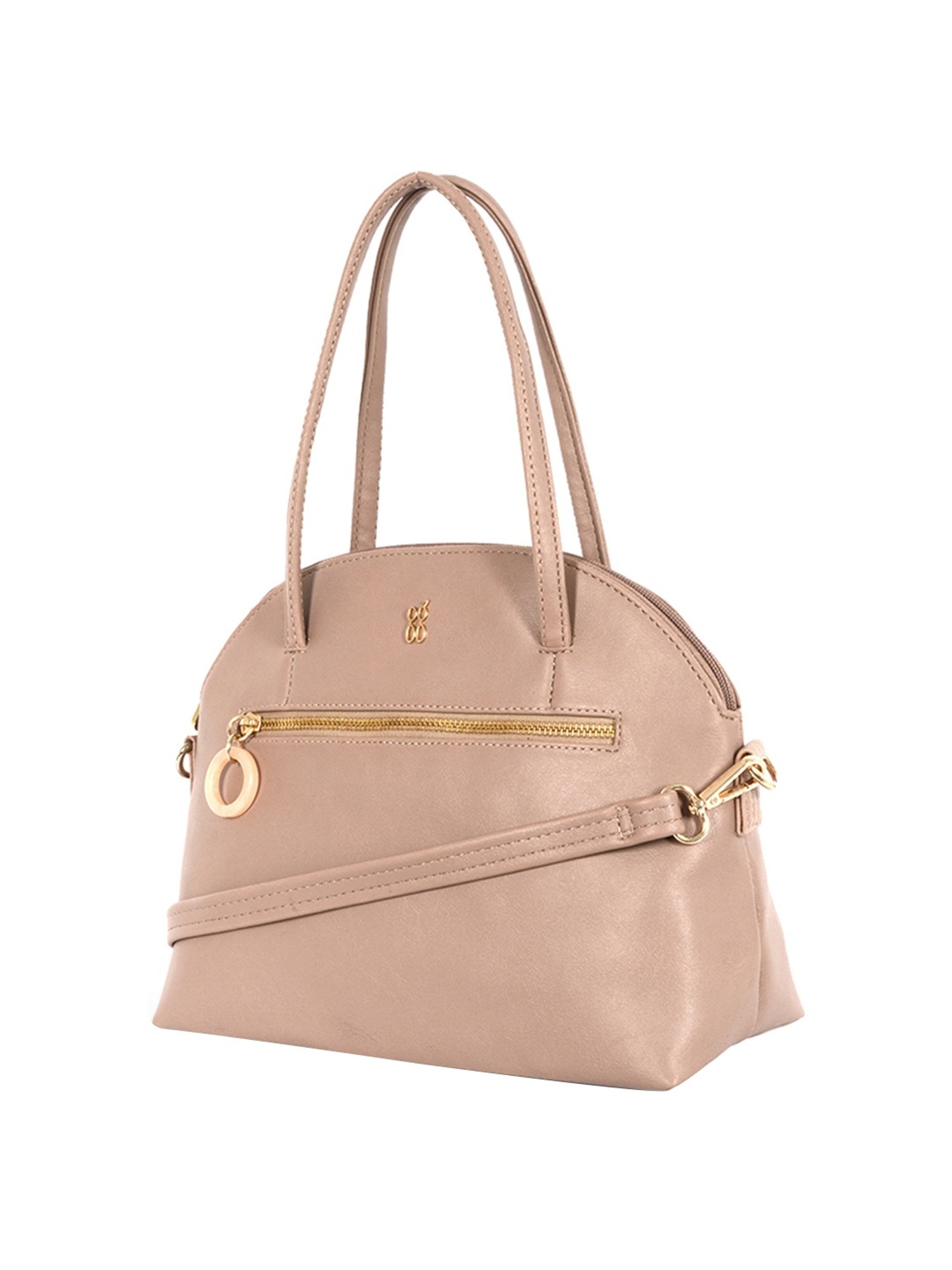 Baggit Lxe Roll Pink Solid Medium Handbag