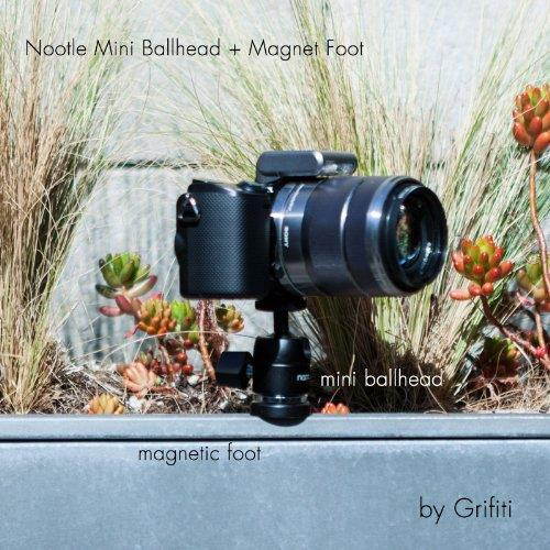 Grifiti Nootle Magnetic Camera Mount and Magnetic Camera Stand Magnetic Foot Nootle Mini Ball Head Heavy Duty Metal Securely Attaches to Steel or other Magnetic Surfaces