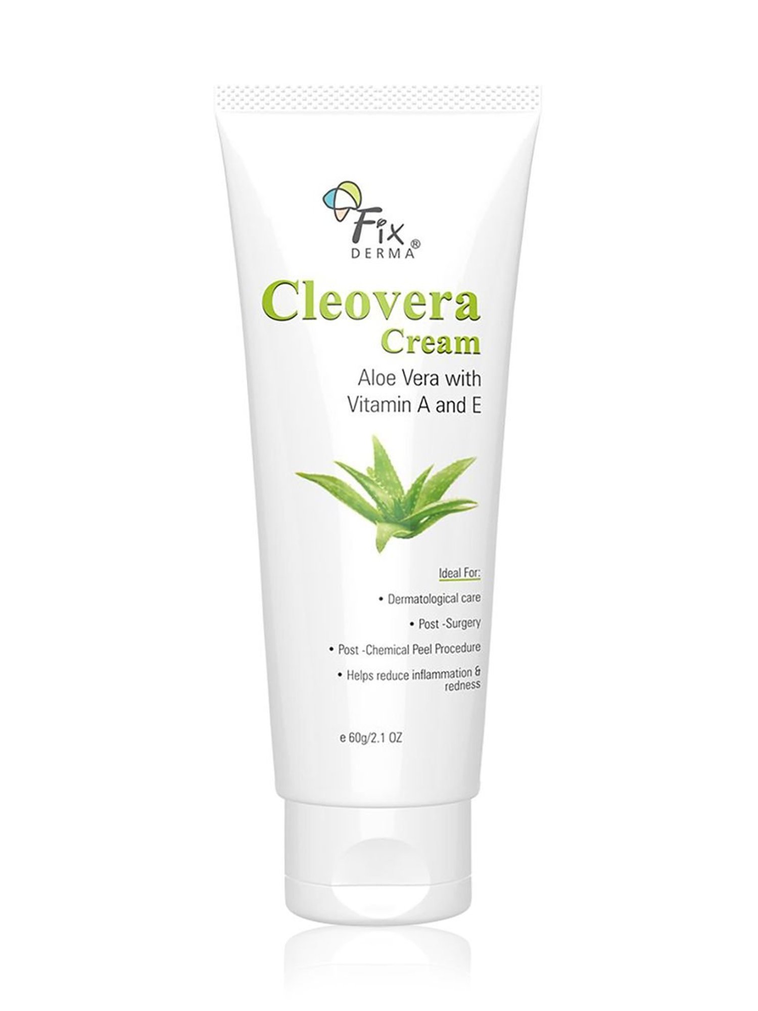 Fixderma Cleovera Cream, Reduces Inflammation, Redness & Calm Irritated Skin, Soothing Cream - 60 gm