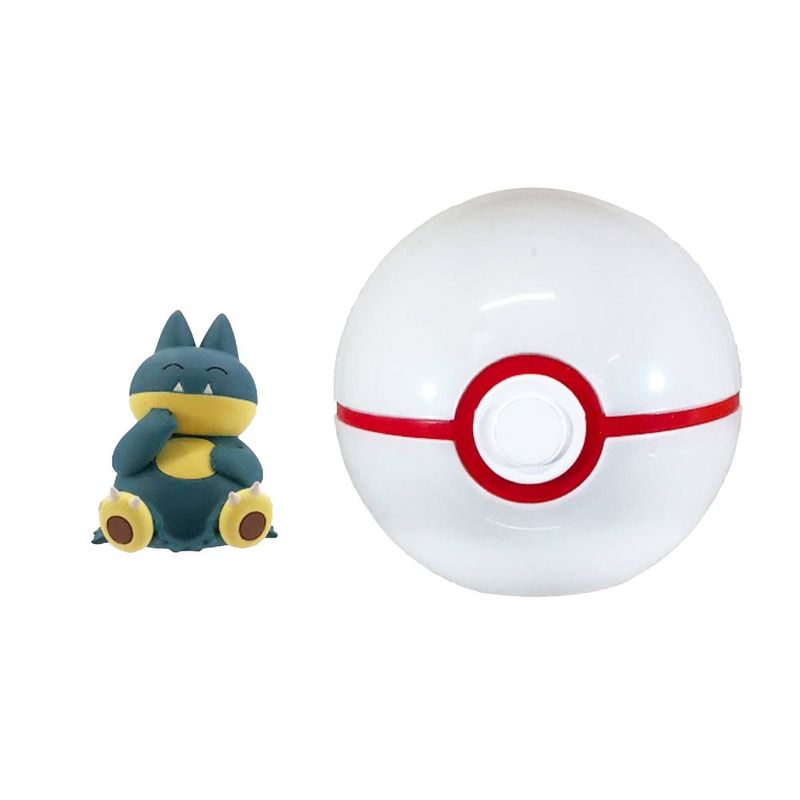 Pokemon Clip 'N Go Poke Ball Belt Set White/Red - Munchlax