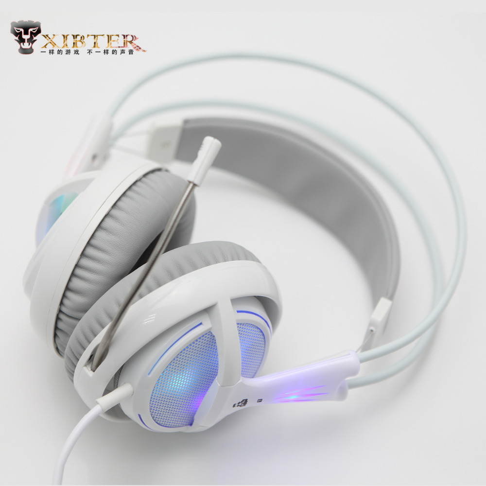 V-22A USB Gaming Headphset, With Rainbow Backlit Gaming Headphone with Microphone
