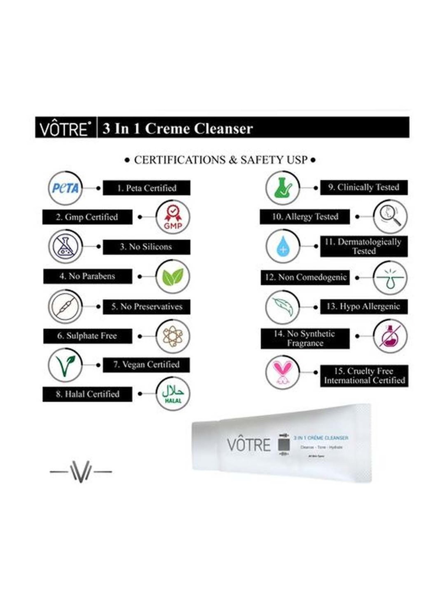 Votre 3 In 1 Crme Cleansor - 30 gm