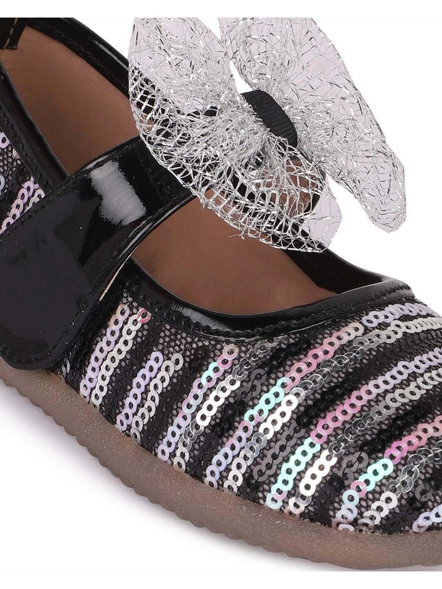 Minesole Kids Black Mary Jane Shoes