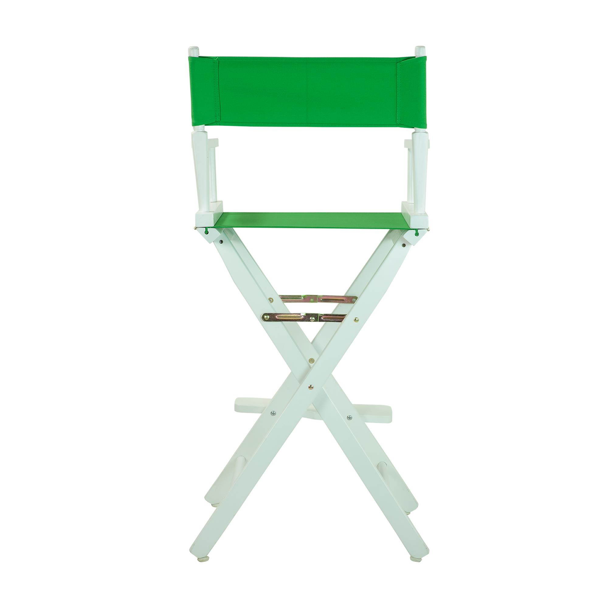 Casual Home 230-01-021-33 30 in. Directors Chair White Frame with Green Canvas