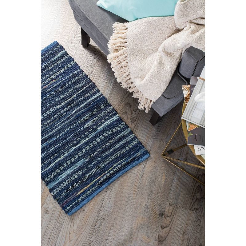 20"x34" Medallion Accent Kitchen Rug Blue - Threshold™