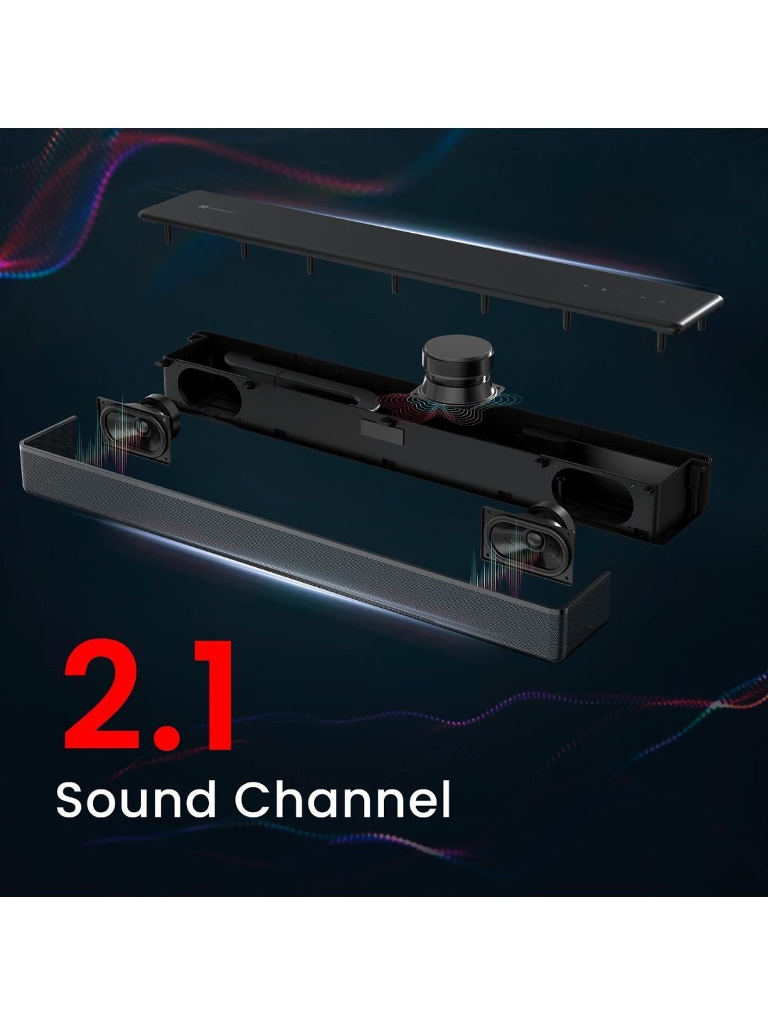 JBL Bar 2.1 Deep Bass Soundbar with Wireless Subwoofer (Black)