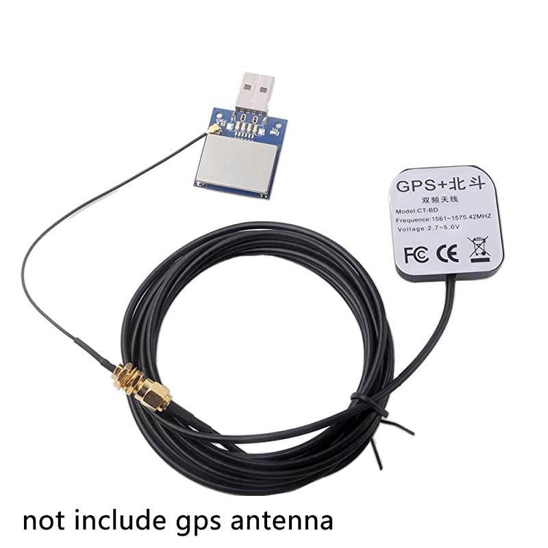 USB GPS Module Antenna Supports GPS+GLONASS Beidou Built-in Flash for Arduino Pixhawk IPEX Compatible, Better Than VK-162