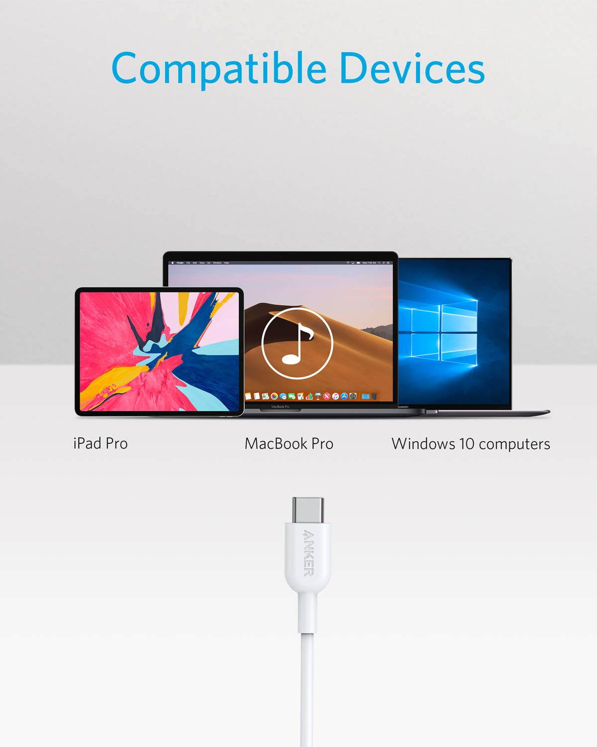 Anker USB-C to Lightning Audio Adapter  fit for iPhone, iPad Pro, Mac, or Windows 10 computer