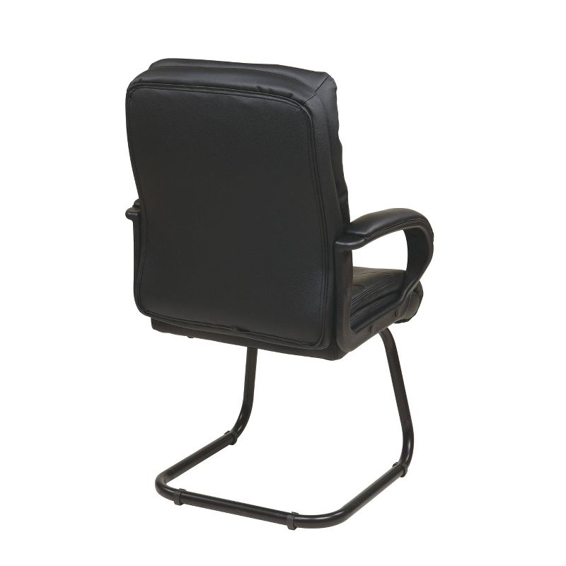 Guest Office Chair with Back Padding Black - OSP Home Furnishings