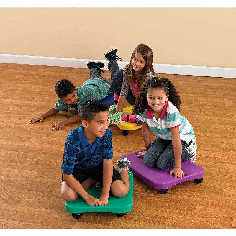 Sportime Small Ergonomic Scooters, 13-3/8 x 17-3/8 Inches, set of 6