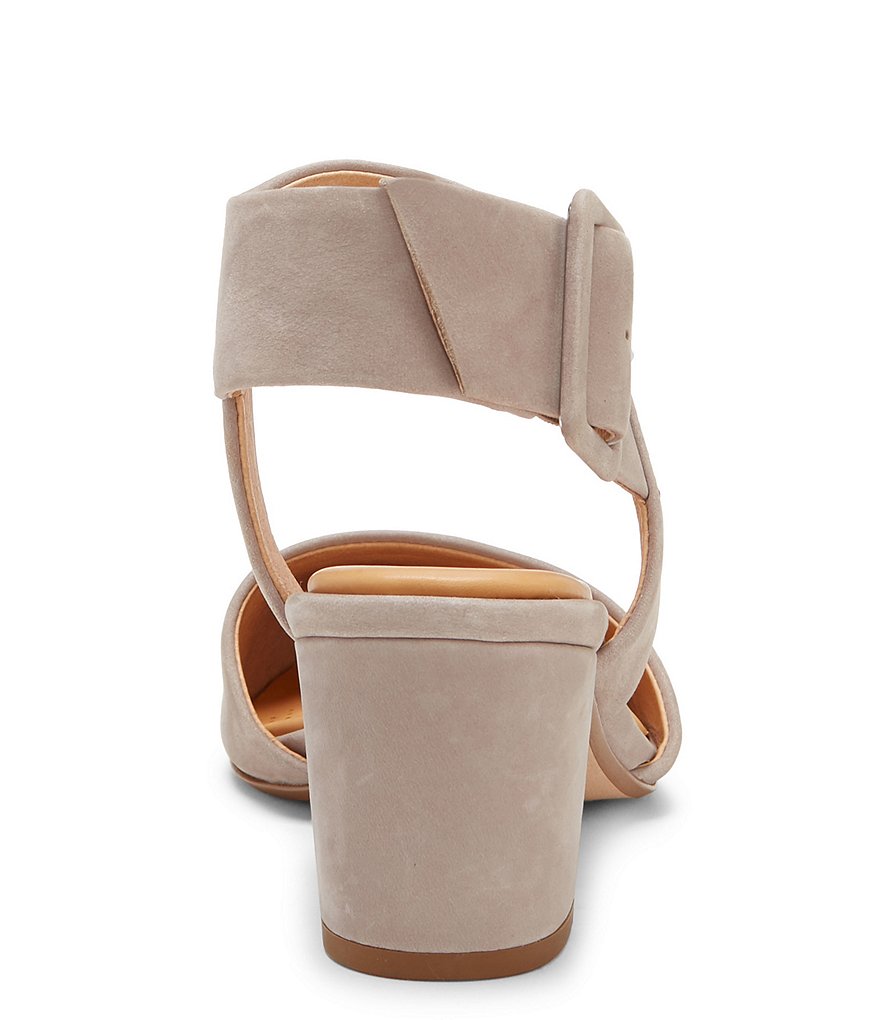 Riina Suede Asymmetrical Block Heel Pumps