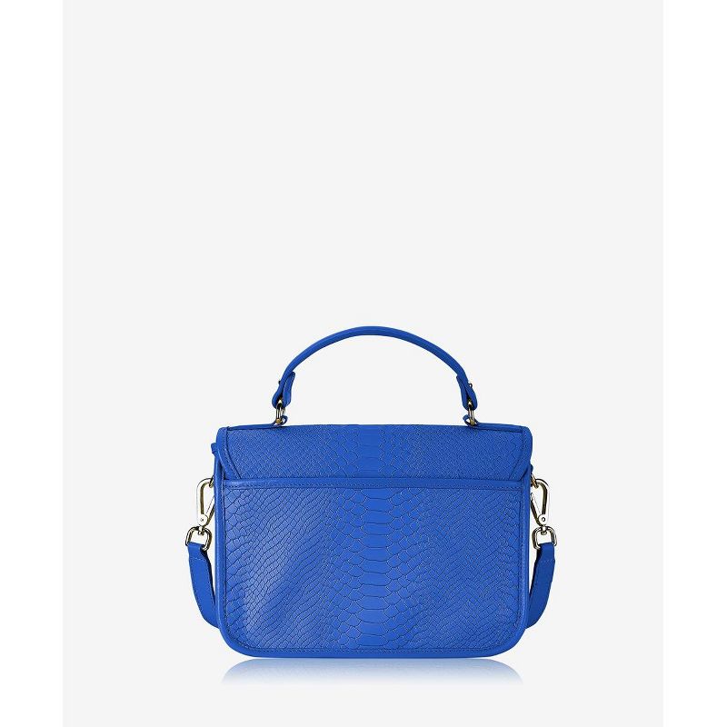 GiGi New York Blue Courtney Satchel Crossbody Bag