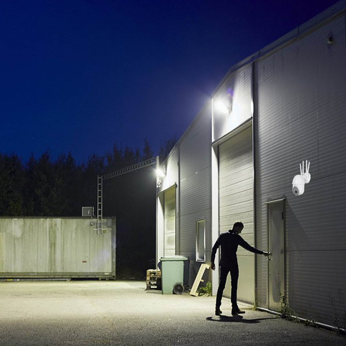 88LEDs 1080P WIFI IP Camera Night Vision Two Way Intercom Wireless Outdoor CCTV HD PTZ Smart Home Security 360&deg; IR Monitor-UK Plug