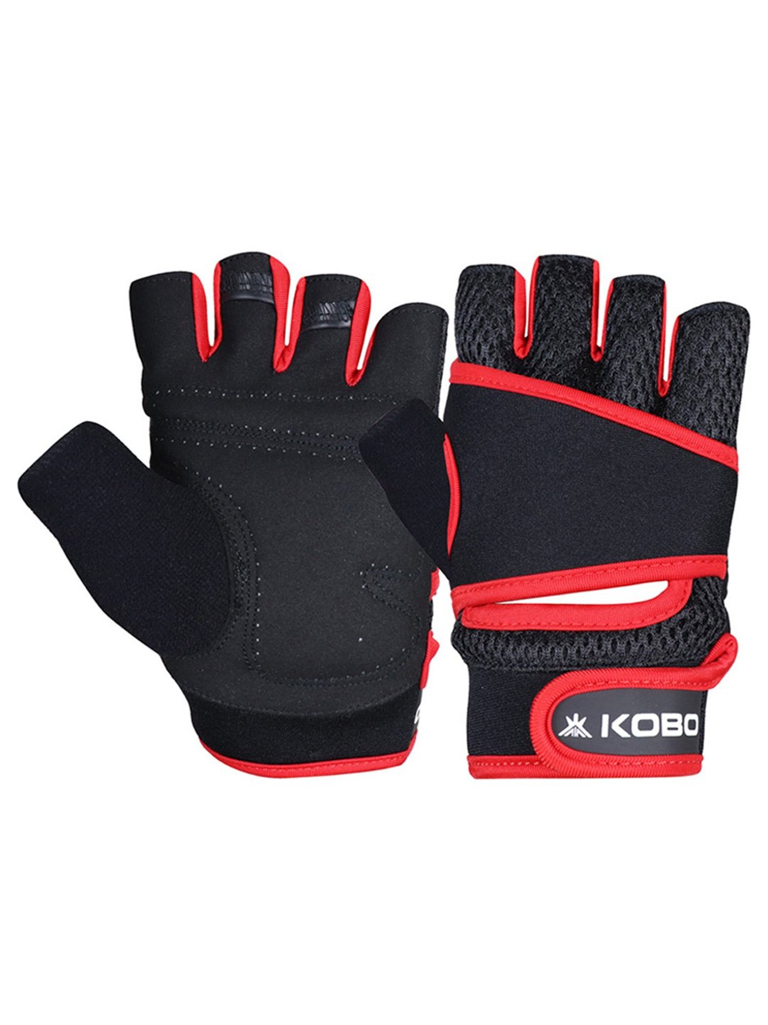 Kobo Weight Lifting Gym Gloves (Black) Size - M