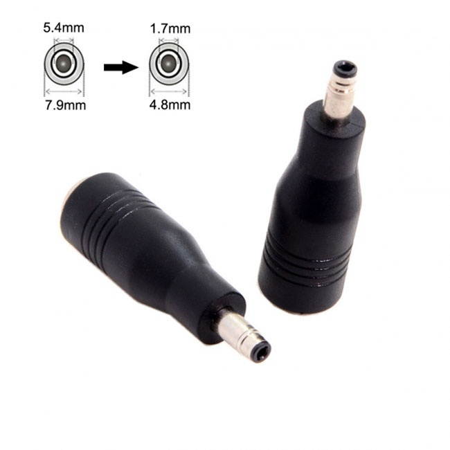 Jimier DC 7.9*5.4mm Jack to DC 4.8*1.7mm DC18-20V Power Adapter For Laptop PW-013-4817MM