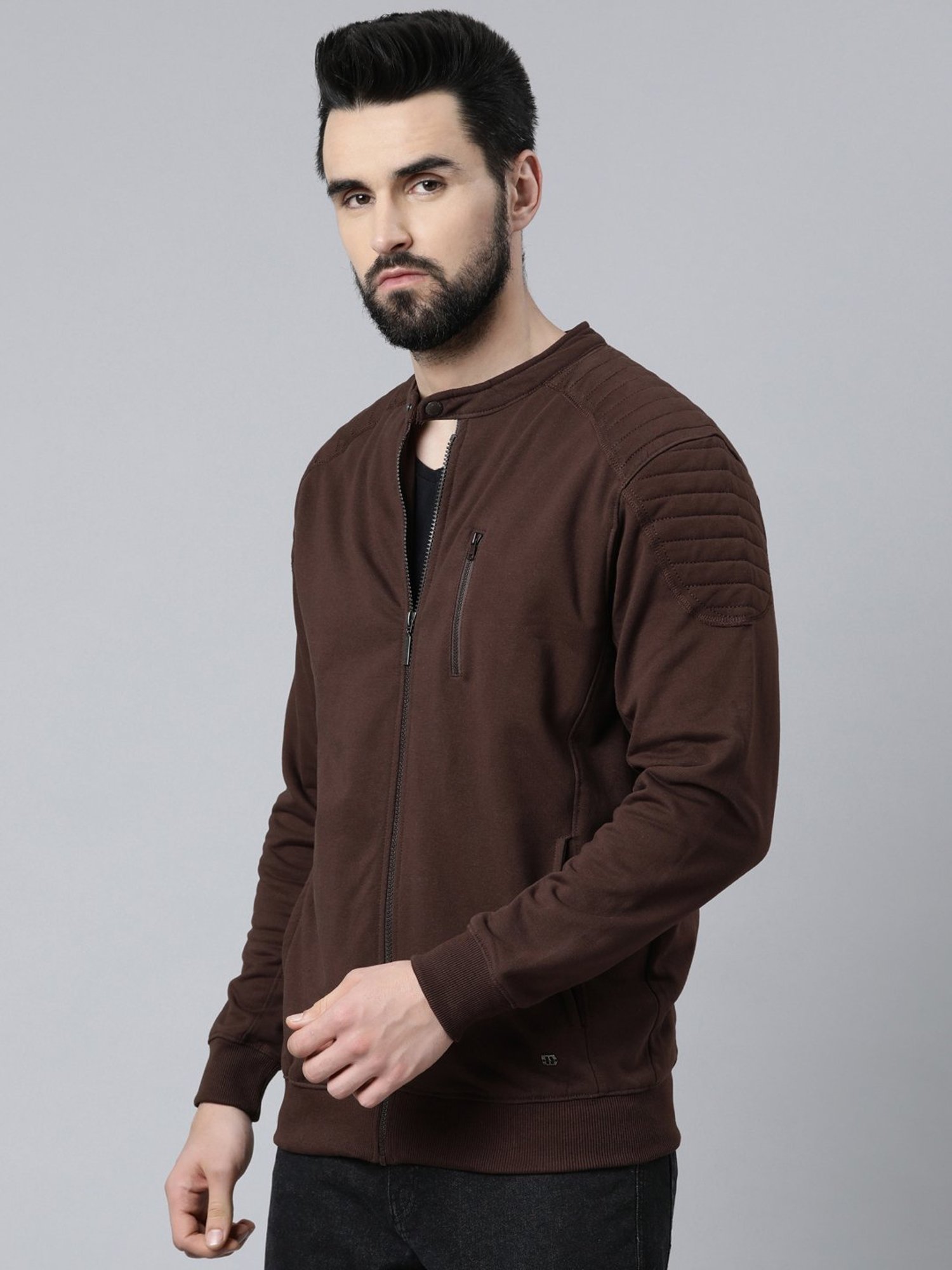 DIXCY SCOTT MAXIMUS Chocolate Brown Relaxed Fit Jacket