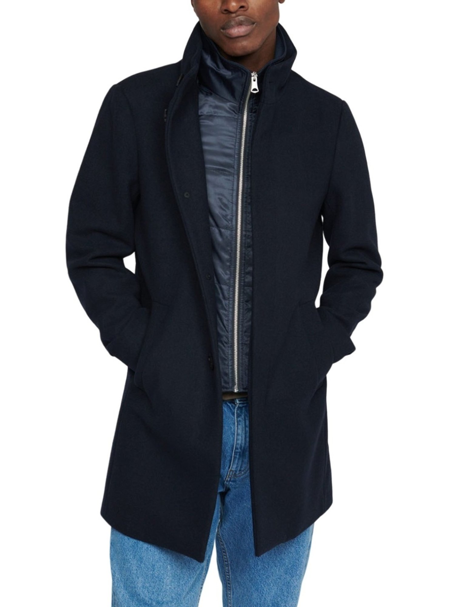 Matinique Blue Regular Fit Coats