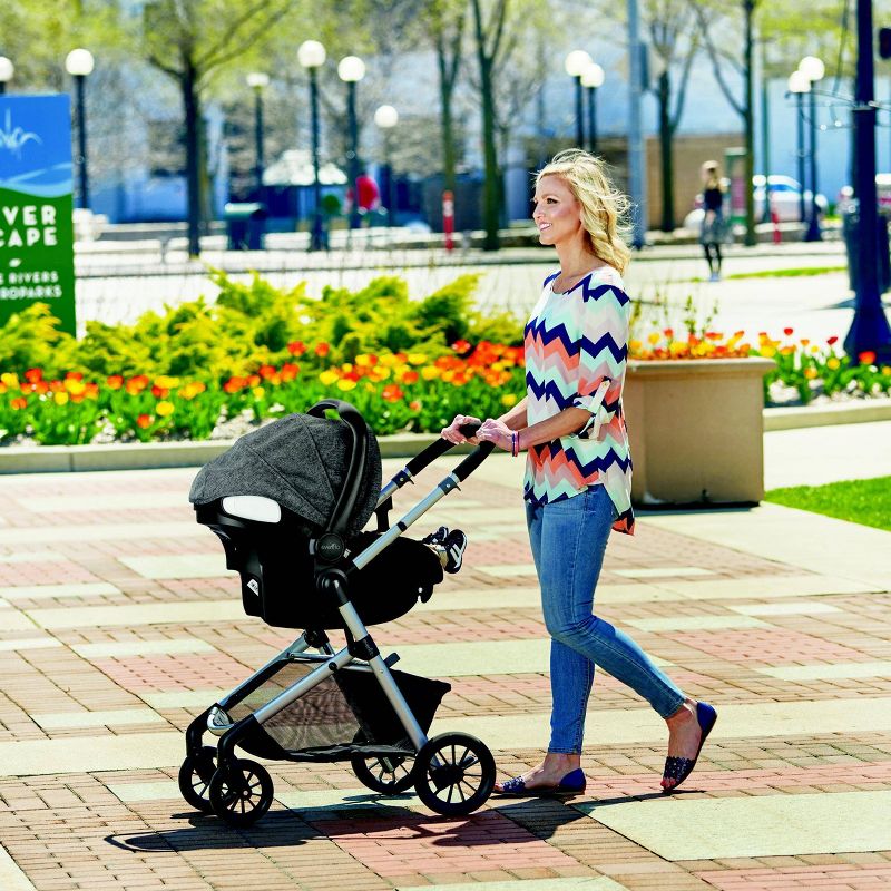 Cybex Eezy S+2 Travel System with Aton 2 Infant Car Seat - Deep Black