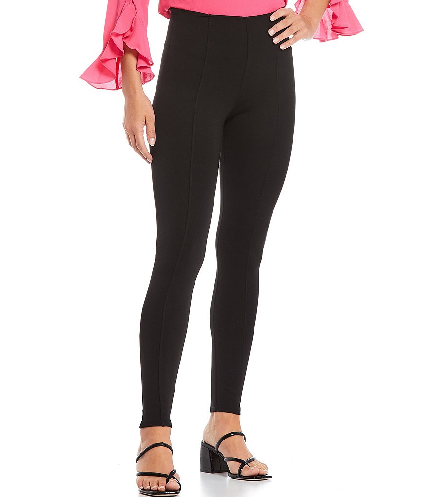 Calessa Deluxe Front Seam High Waist Knit Denim Legging