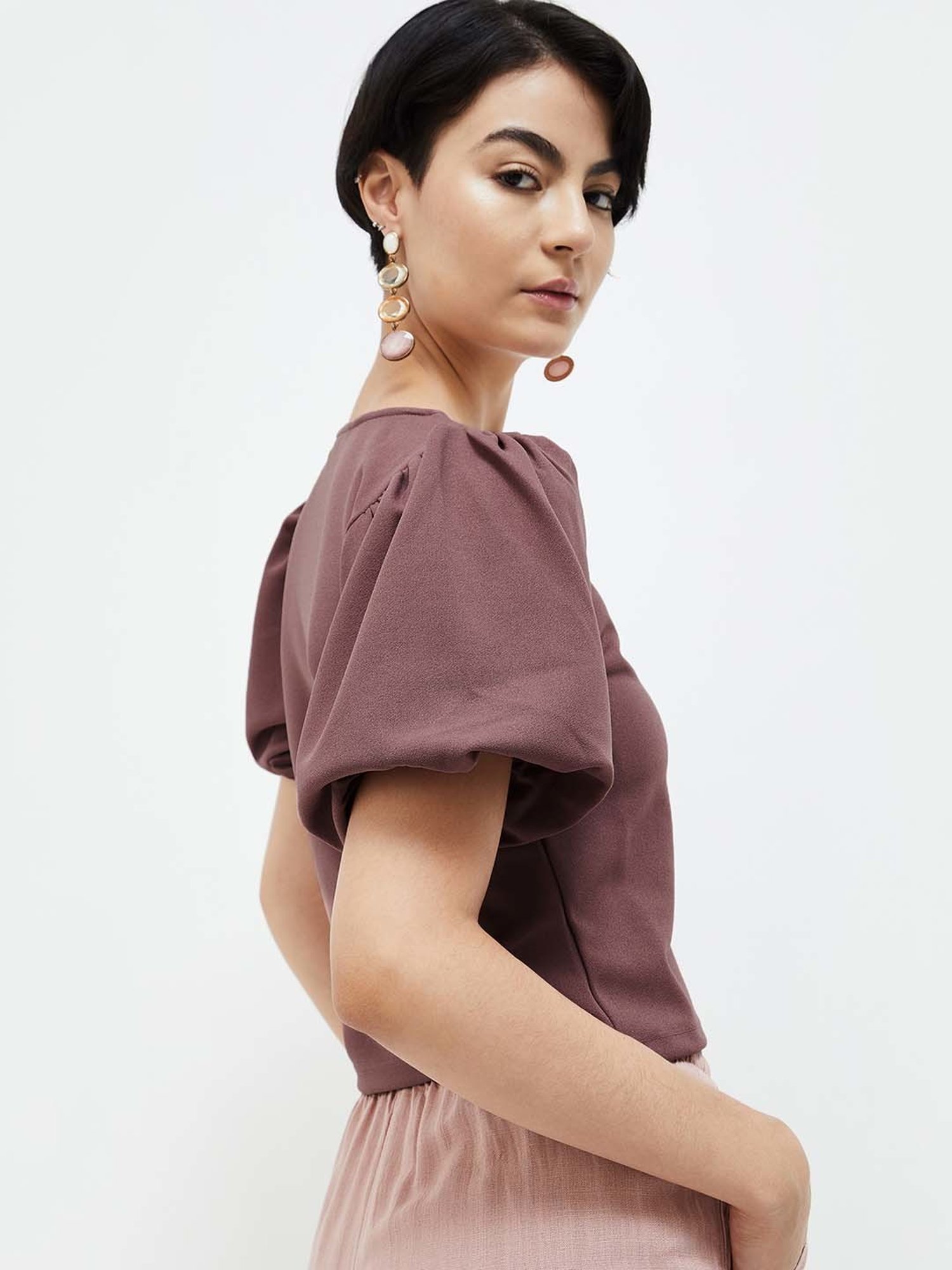 Ginger by Lifestyle Brown Regular Fit Top