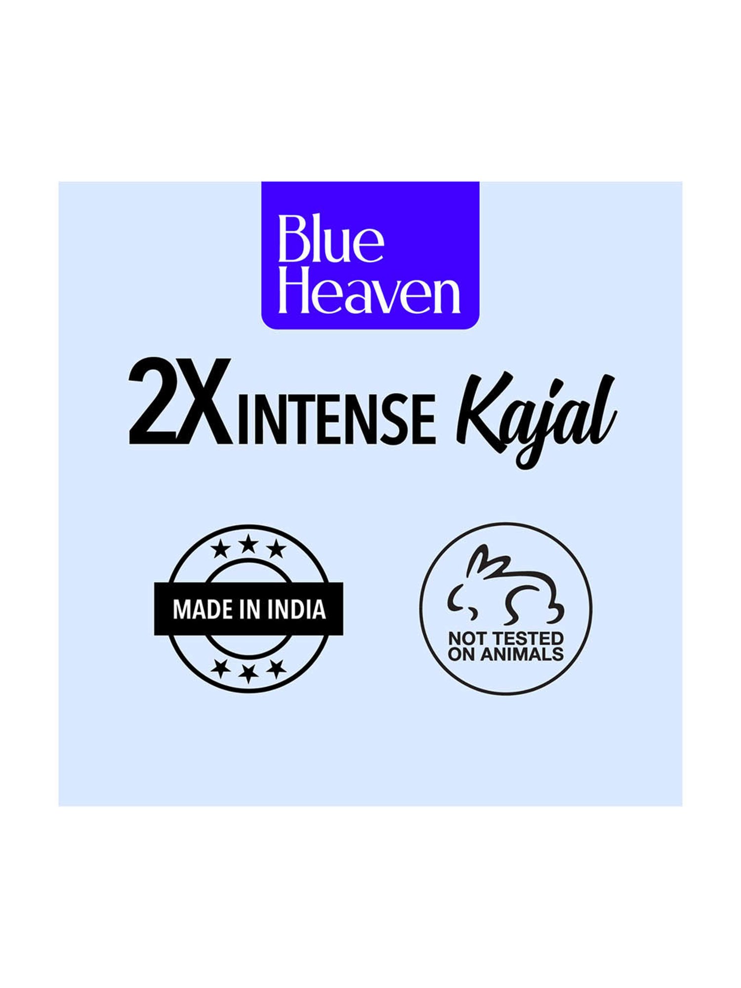 Blue Heaven 2X Intense Kajal Black Shock - 0.31 gm