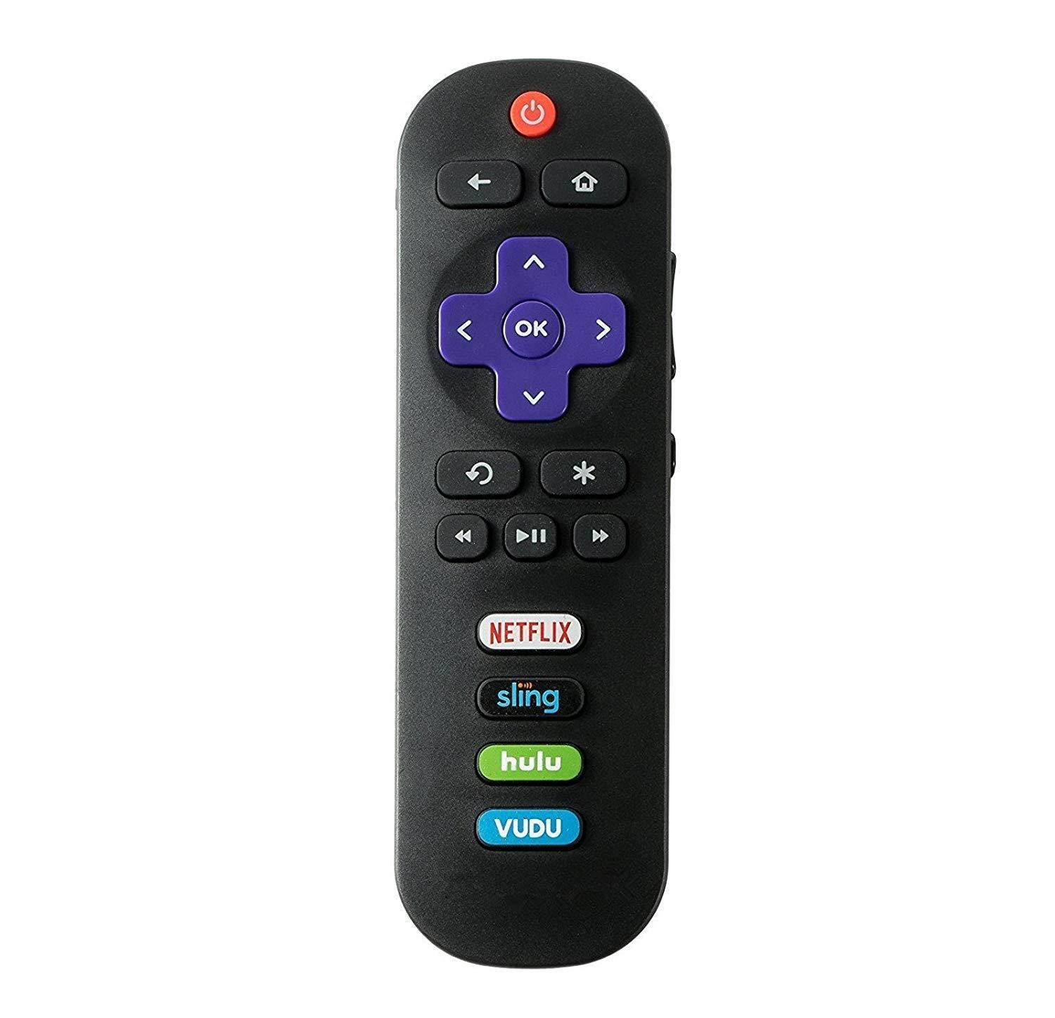Remote Control and a Free Black Holder fit for TCL Roku TV 55UP120 55us57 55S401 49S405 65S405 65s401 55s405 32S3850 32S3700 40FS3800 32S3800 2017 2018 TV