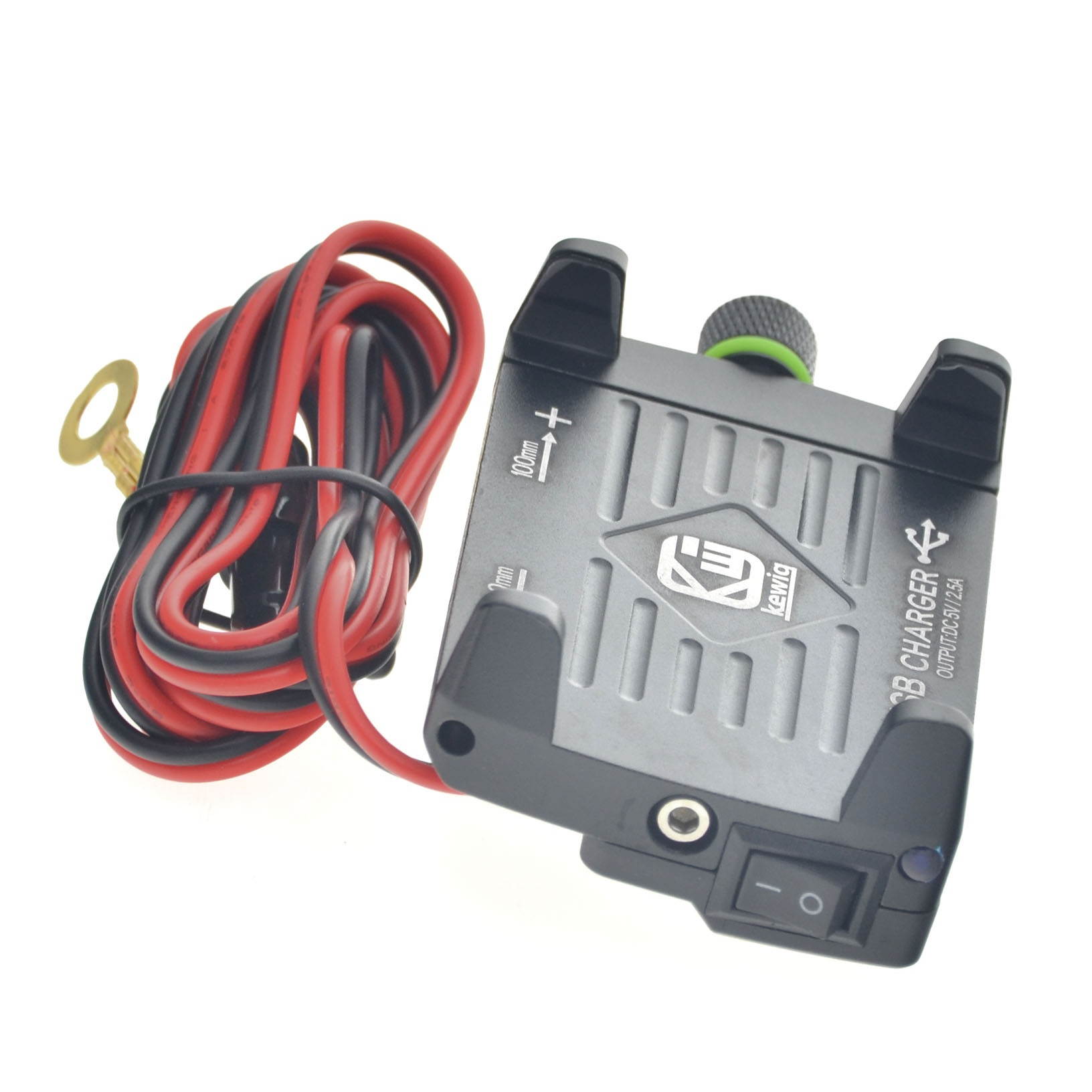 Universal Full Aluminum Motorcycle Motorbike Phone Holder Mount USB Fast Charge